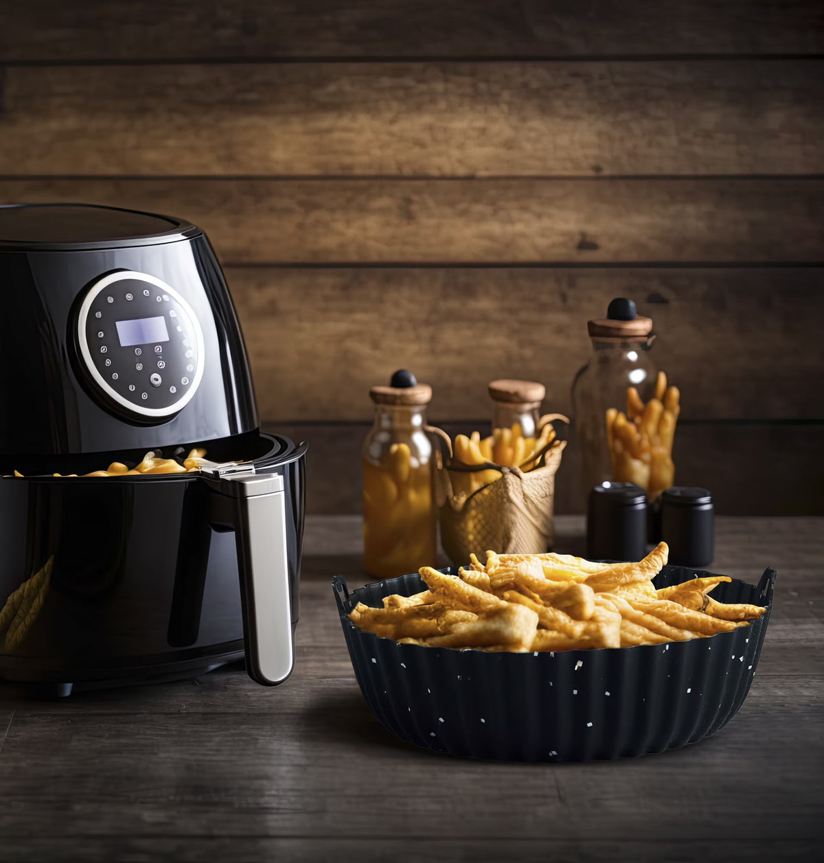 Thyme & Table 6.3" round Silicone Air Fryer Liner, 1 Count per Pack