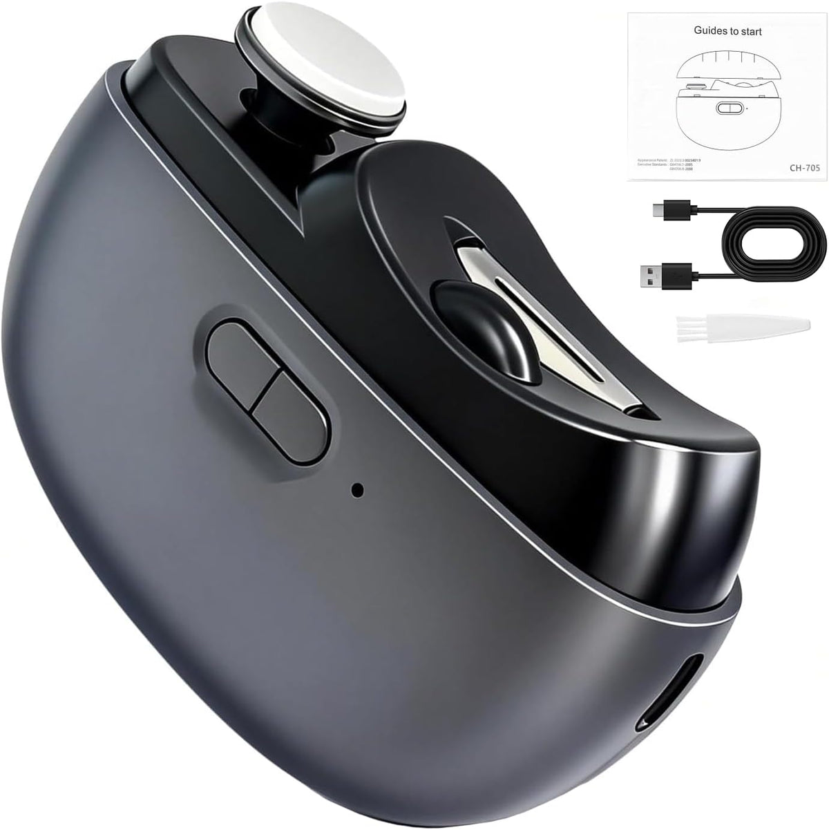 Electric Nail Clipper for the Whole Family — Grey